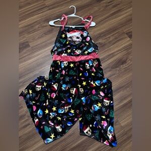 Festive cat Print Jumpsuit